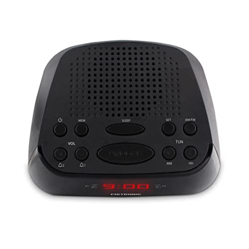 Metronic 477003 Radio-réveil FM Double Alarme - Noir – Image 7