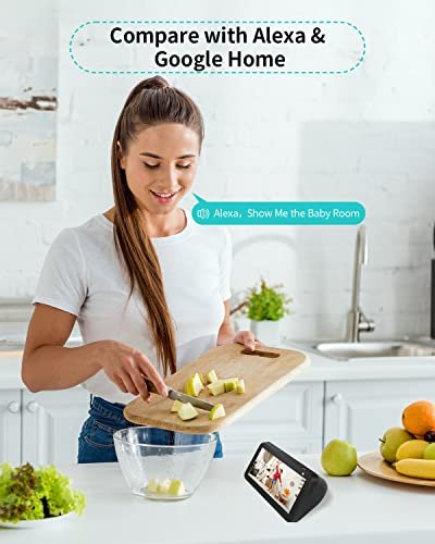 Caméra Surveillance WiFi, 1080P Babyphone Caméra pour Surveiller Les Bébés/Maison, Intérieure 360 °, Audio Bidirectionnel, Détection Mouvement & de Son, Carte SD&Cloud 1 Unité (Lot de 1) Blanche – Image 6