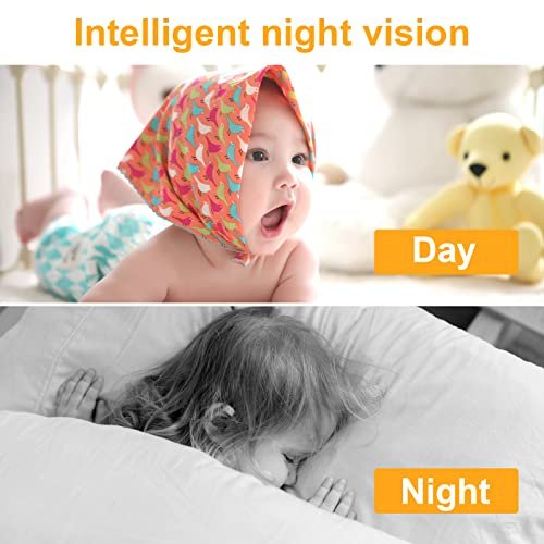 ANTELA 1080P Caméra Surveillance WiFi Intérieur, Camera IP 360 ° Compatible Alexa Google Home, Vision Nocturne, Suivi de Mouvement, Audio Bidirectionnel pour Bébé et Animal (C23-2) – Image 8