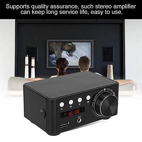 Amplificateur audio 50W + 50W, amplificateur stéréo, lecteur de carte mémoire HIFI Bluetooth 5.0 Digital Amplifier Board avec puce TPA3116, pour amplificateur AMP(noir) – Image 9