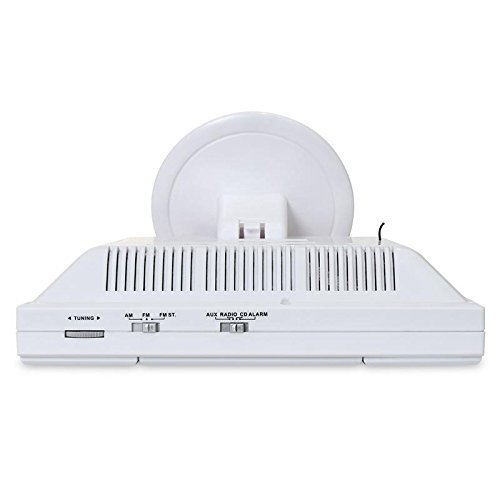 OneConcept V-12 Mini chaîne stéréo Ultra-Plate (Desing Piano élégant, Ports USB SD, Lecteur CD-MP3, écran LCD, Montage Mural Possible) - Blanc – Image 6