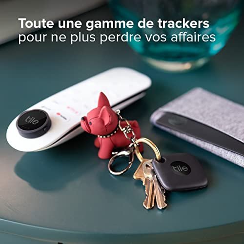 Tile Essentials (2022) Lot de 4 localisateurs d’article Bluetooth (2 Mates, 1 Slim, 1 Sticker), compatible avec Alexa, Google Home, iOS et Android, Retrouvez vos clés, portefeuilles et plus encore – Image 3