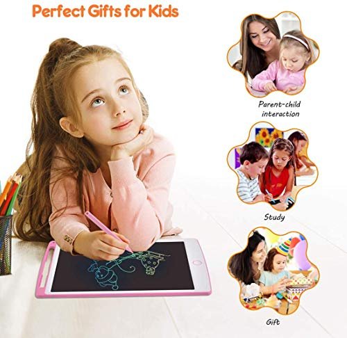 Nobes Ardoise Magique Jouet Fille 3 4 5 6 7 8 Ans, LCD Tablette D'écriture 8.5 Pouces Dessin Enfant Jeu Jouet Fille 2 3 4 5 6 Ans, Cadeau Jouet Jeux Fille 3 4 5 6 + Ans (Rose) – Image 5