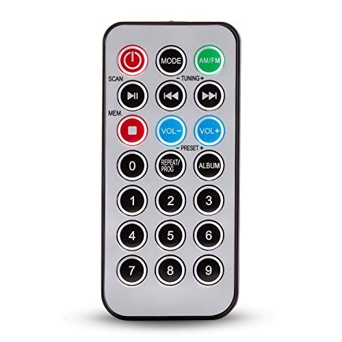 OneConcept V-12 Mini chaîne stéréo Ultra-Plate (Desing Piano élégant, Ports USB SD, Lecteur CD-MP3, écran LCD, Montage Mural Possible) - Blanc – Image 8