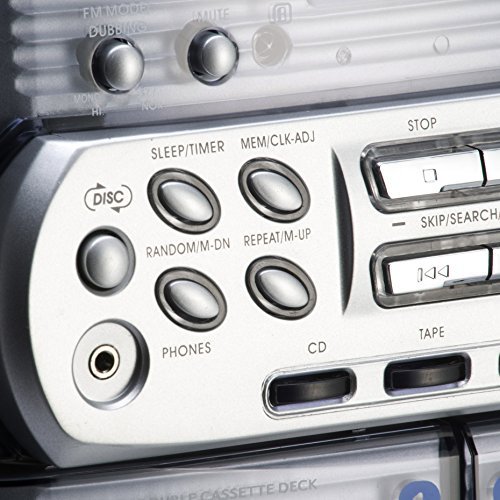 Karcher kA 5300–Micro-chaîne-Chargeur 3 CD, Cassettes, électrophones, Radio, télécommande (Argent) – Image 6