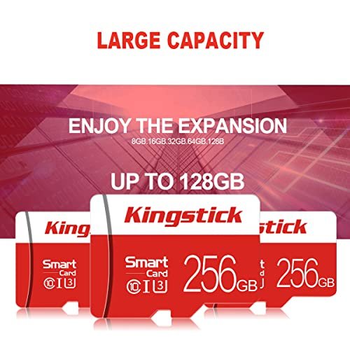Carte mémoire Micro SD 256 Go avec Adaptateur de Carte SD (Classe de Vitesse Rapide 10) Carte mémoire Micro SD TF, Carte mémoire SD pour Appareil Photo, téléphone Portable – Image 5