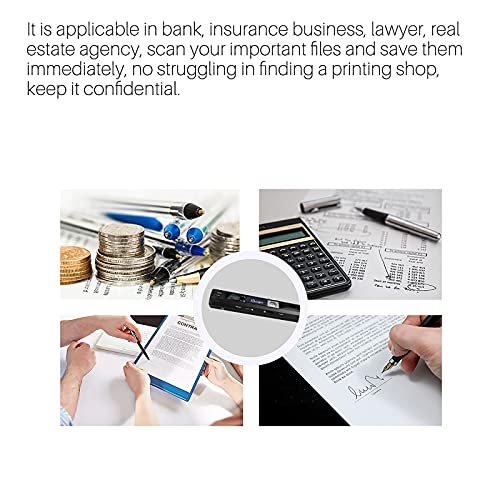 Scanner de Documents Portable AOZBZ Scanner d'images Portable USB 900DPI Scanner de Photos Couleur Portable A4 Numérisation Pratique Format JPG/PDF USB Haut débit 2.0 (Carte SD/TF Non Inclus – Image 10