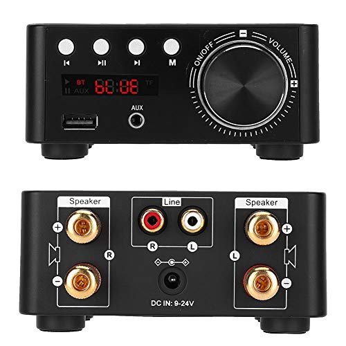 Amplificateur audio 50W + 50W, amplificateur stéréo, lecteur de carte mémoire HIFI Bluetooth 5.0 Digital Amplifier Board avec puce TPA3116, pour amplificateur AMP(noir) – Image 6