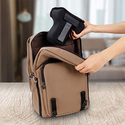 USA Gear Housse Etui Appareil Photo Numérique et Accessoire en Néoprène Rembourré, Protection Robuste avec Poche et Ceinture - Compatible avec Appareils Canon, Nikon, Pentax, Lumix Et Plus - Noir – Image 9