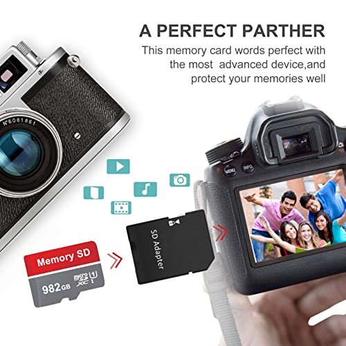 Beptap Carte Micro SD 982 Go Étanche Micro SD Card 982 GO Haute Vitesse Carte Micro SD 982 Go Carte Mémoire pour Smartphone Dashcam Caméra d'action Drones Ordinateurs – Image 4