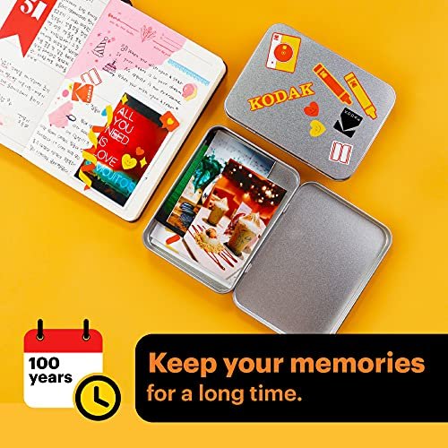 Kodak Mini Shot 2 Retro, Appareil Photo Argentique Instantané avec Imprimante Photo Portable sans Fil, Bluetooth, Compatible iOS et Android, 5,6 x 8,6 cm, Lot de 68 Feuilles - Jaune – Image 8